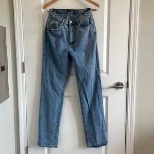 High waisted Mom Jean, extra long